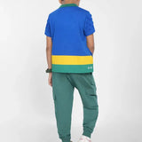 Colour Block Polo Shirt for Boys