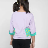 Girls Kimono Polka Top